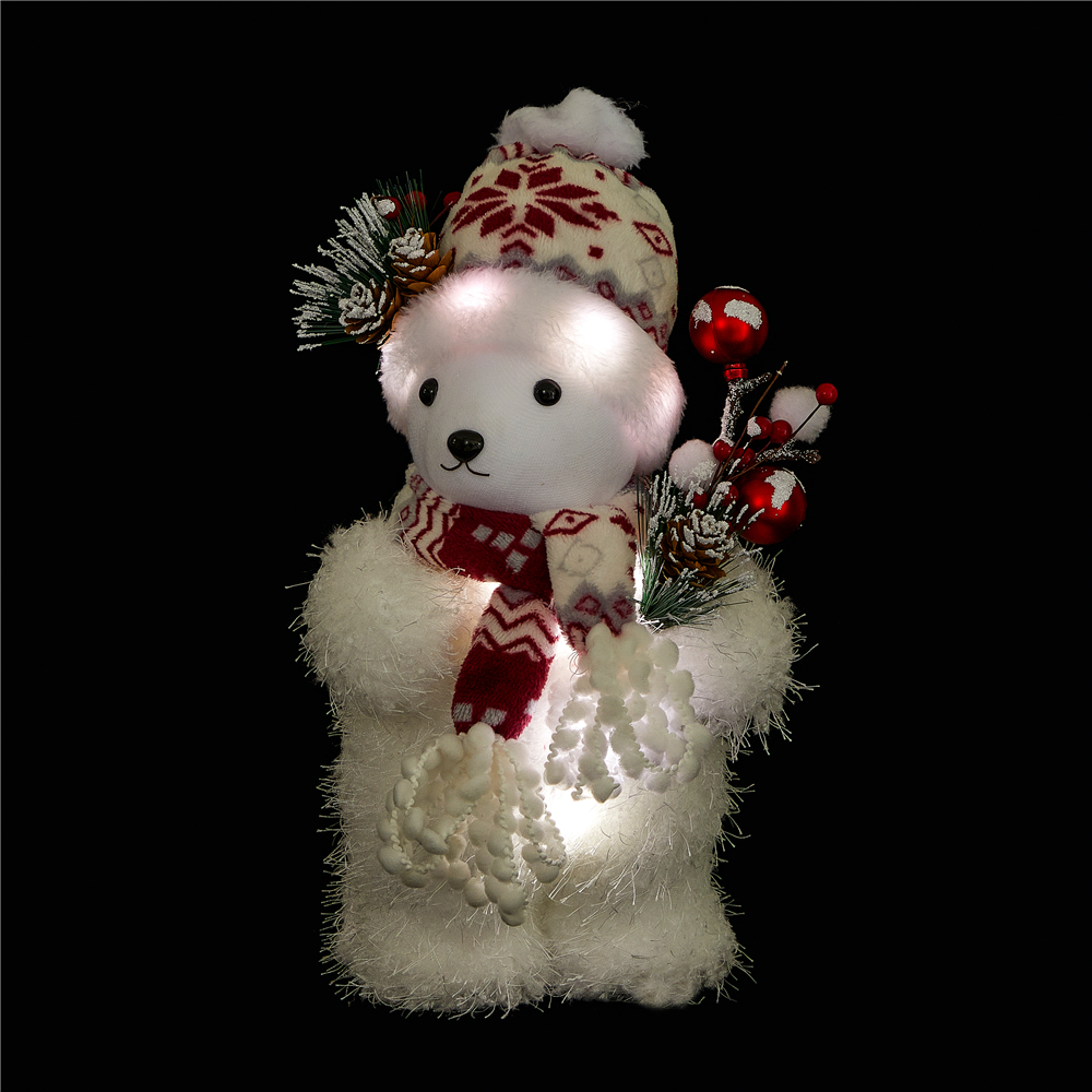 Superwin Custom 2022 Led Teddy Bear Christmas Christmas Polar Bear Decoration Outdoor Lighted Decoration