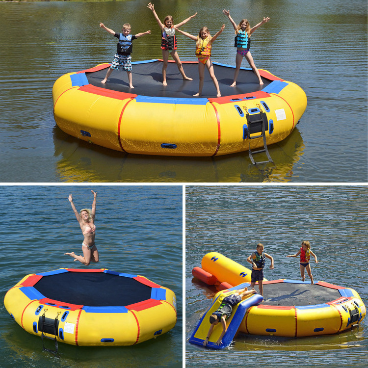 Customize thickened inflatable water trampoline Inflatable Floating PVC inflatable floating trampoline water trampoline