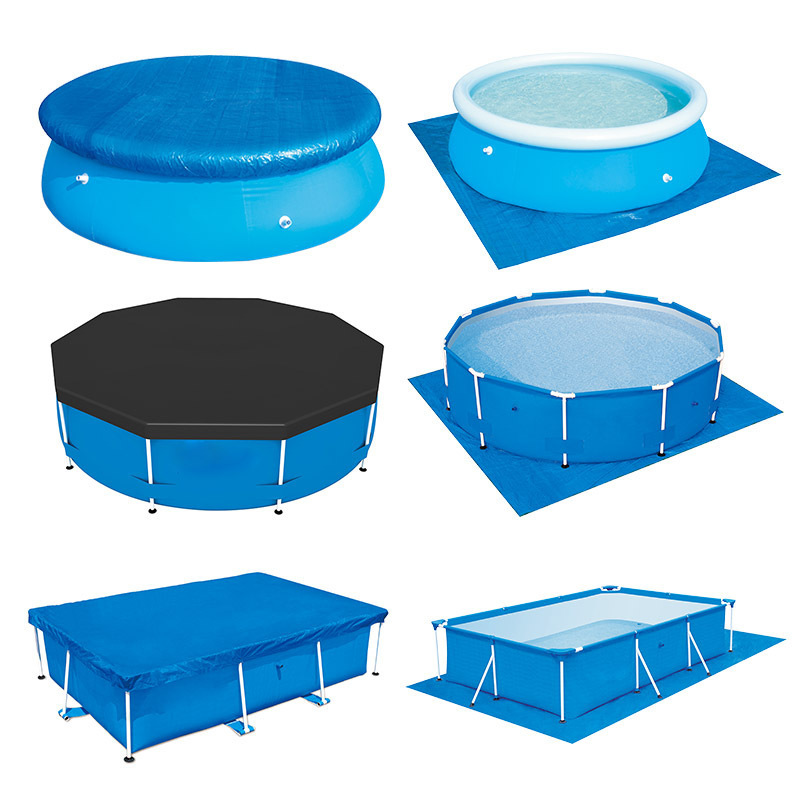 Inflatable swimming pool cover mat Pool Net Cover- Leaf Netting Above Ground Pools Screen Cover Mat