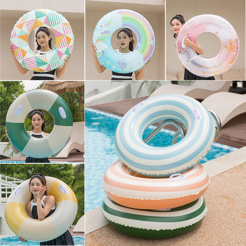 Hot sale durable eco-friendly PVC classic swimming float tube inflatable classic swimming ring