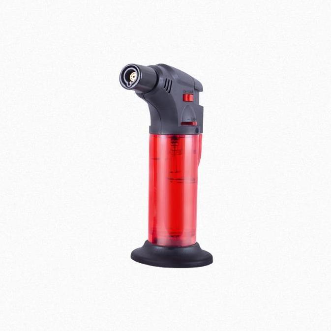 WOWO TECH Wholesale Refillable Butane Torch Lighter Adjustable Jet Flame Mini Plastic Cigar Lighter for Smoke Shop