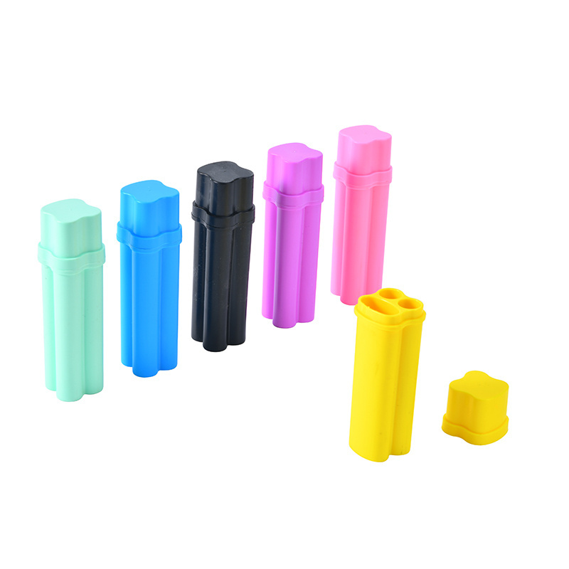 2024 WOWO TECH Clear Custom Wholesale Portable Smoking Herb Storage Stash Tube Plastic Joint Colorful  Lighter Holder Tubes