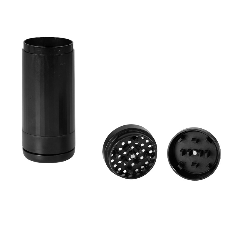 WOWO TECH Novel design Recharge Electric Shake Herb Grinder With Stash Container Tobacco Plastic Grinder Accept Customized Logo