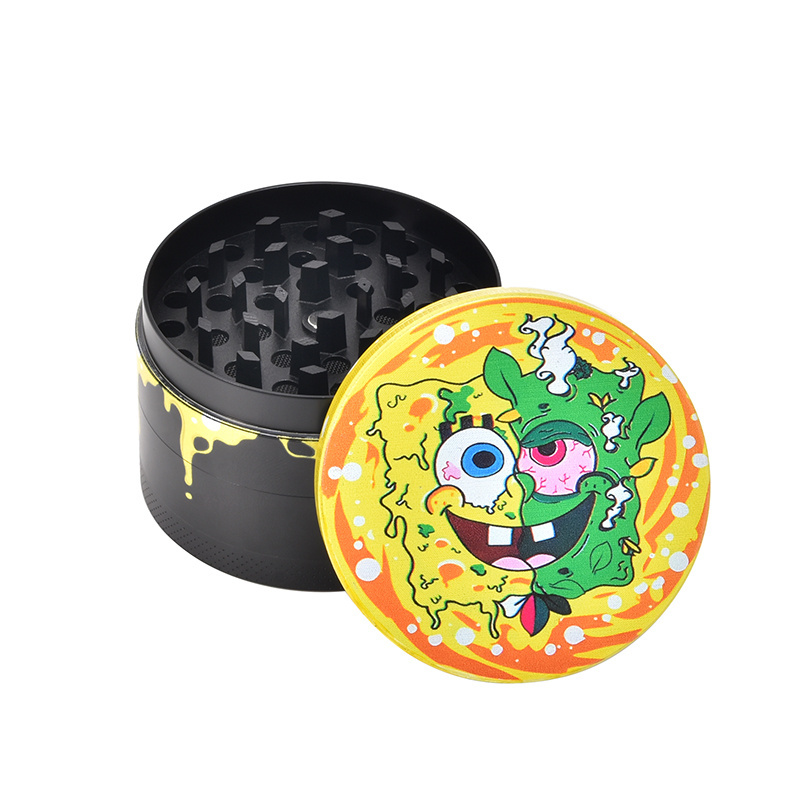 WOWO TECH Wholesale OEM Zinc Alloy Tobacco Grinder 4 Layers 40MM 50MM 63MM Metal Herb Grinder Machine for Smoking Shop