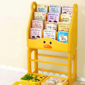 Multifunctional Kids Desk Removable Bookshelf With Wheels Children's Toy Storage Holders Racks