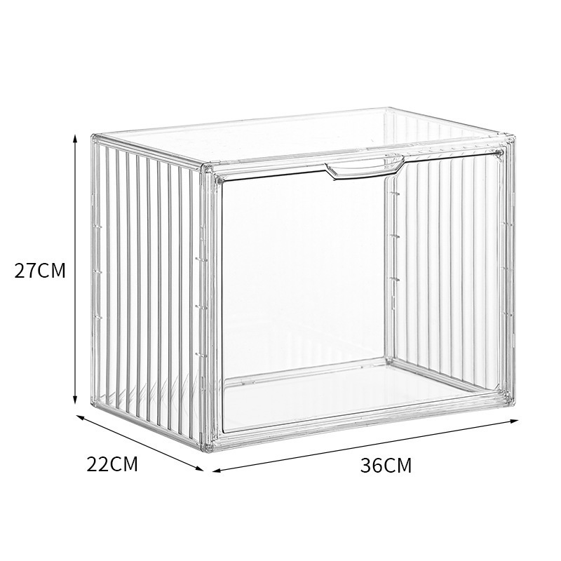 Clear Assemble Cube Plastic Dustproof Hobby Display Case Organizer for Collectibles Action Figures Toys Desktop Storage Box