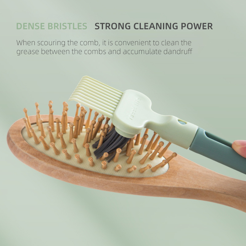 Sanga Multi-function New Design Women Self Removal Hair Brush Cleaning Tool Comb Cleaning