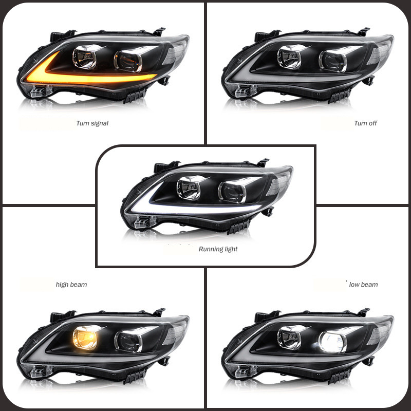 Custom modification LED headlamp assembly car headlight for Corolla 2011-2013