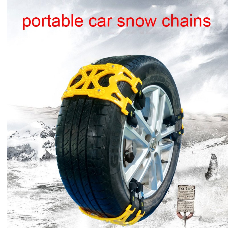 New arrival 6pcs security winter anti skid car tires tyres wheel snow chains