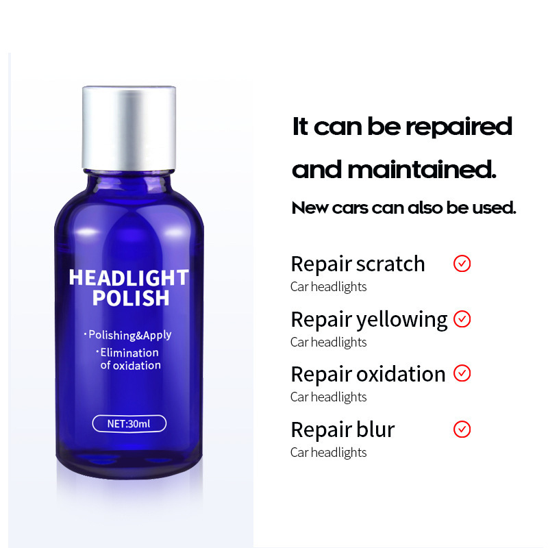 New arrival anti scratch universal car headlight polish repair fluid restoration kit