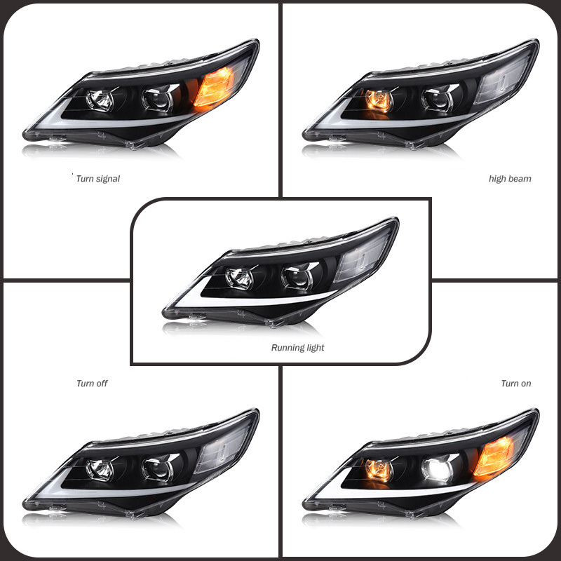 Super bright LED headlamp assembly car accessories headlight for Camry 2012-2014