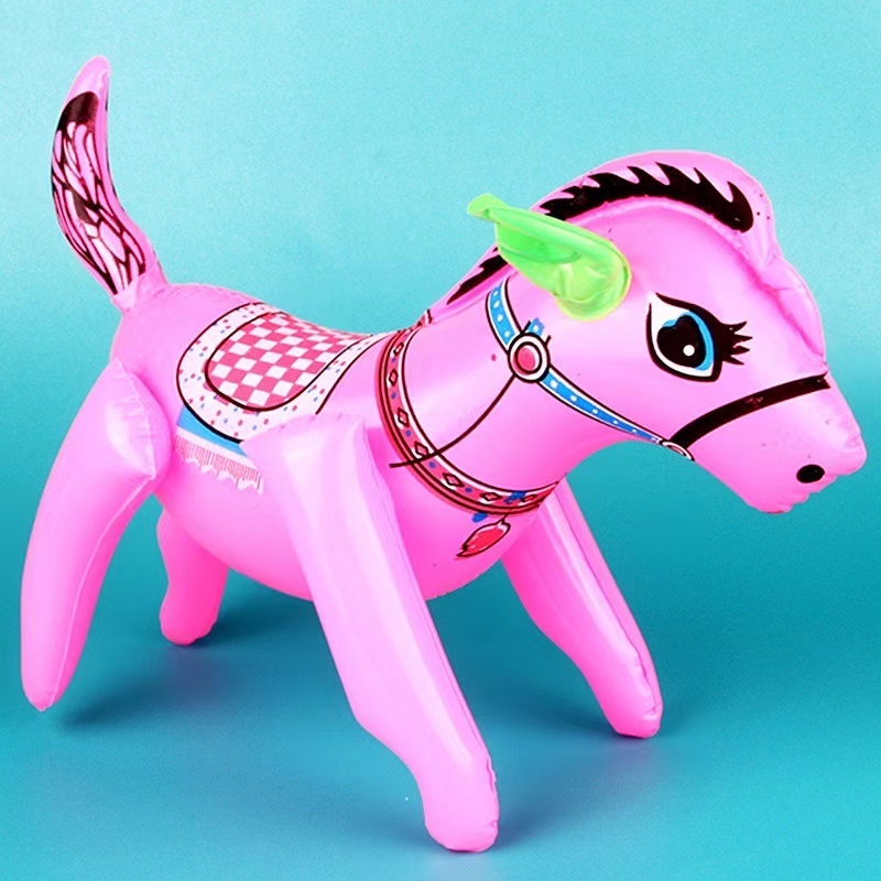 PVC inflatable toy horse, male and female inflatable toy, new creative and fashionable toy horse