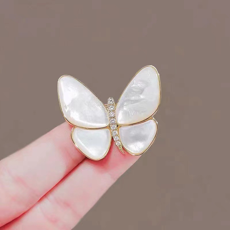 Hot Sale New Colorful Enamel Insect Lapel Safety Pin Rhinestone Butterfly Brooch Pins For Women