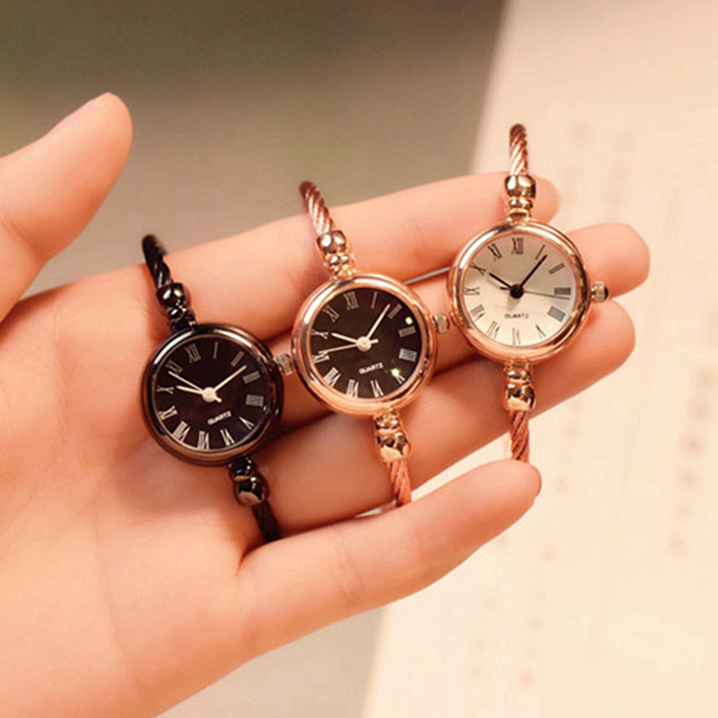 Small Gold Bangle Bracelet Luxury Watches Stainless Steel Retro Ladies Quartz Wristwatches Fashion Casual Women Dress Watch