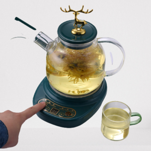 New Design 1.2L Mini Boiled Health Preserving Water Kettle  Multifunctional Electric Stewing Glass Tea Pot