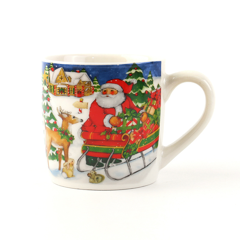 Happy new year Custom Manufacturer Wholesaler Top Sellers Custom Logo Matte Color christmas tree mug