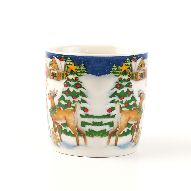 Happy new year Custom Manufacturer Wholesaler Top Sellers Custom Logo Matte Color christmas tree mug