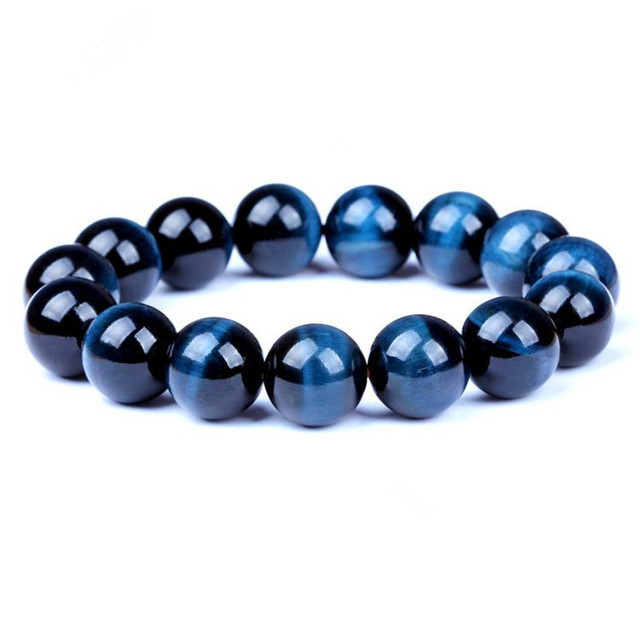 Fashion Wholesale Men Women Multicolor Tiger Eye Handmade Custom Elastic 6/8/10/12/14mm Tiger Eye Natural Stone Bead Bracelet