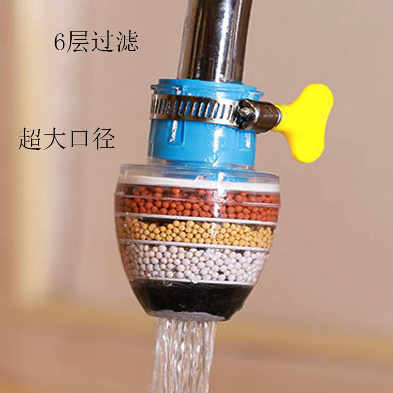 Wholesale 6-Layer Faucet Water Filters No-Leakage Fast Flow Kitchen Faucet Water Filter Fits Standard Faucets, Easy Install