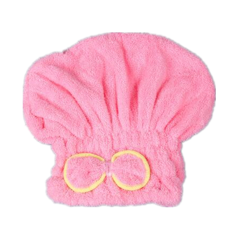 Woman magic quick dry hair coral velvet drying towel bath hat salon towel