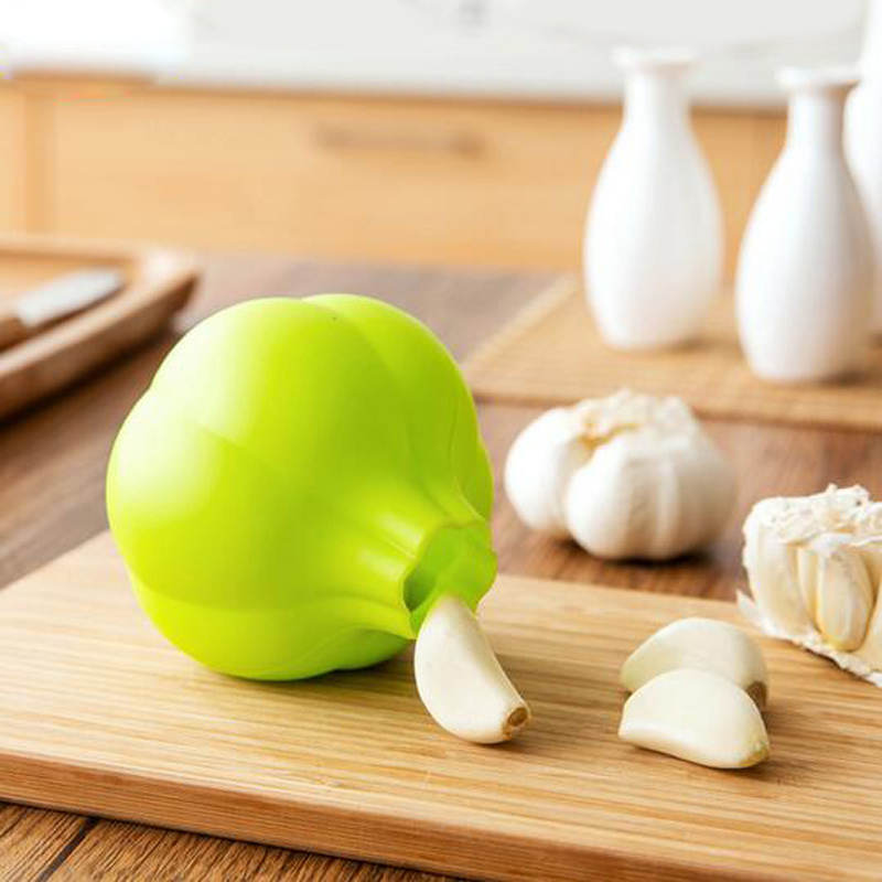 Garlic Peeler Soft Garlic Press Kitchen Accessories Home Peeled Practical Silicone Garlic Stripping Tool