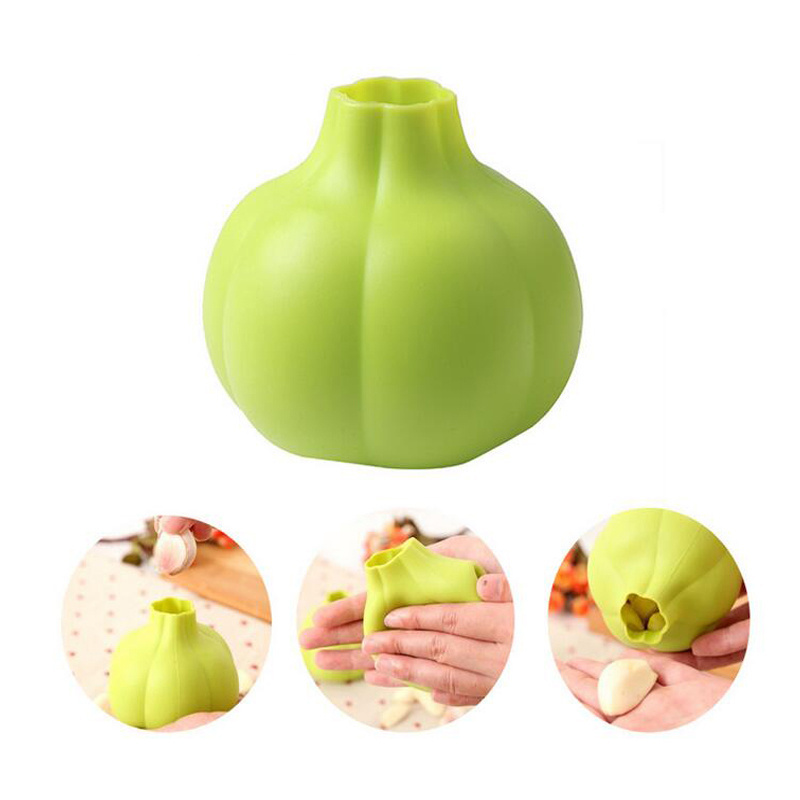 Garlic Peeler Soft Garlic Press Kitchen Accessories Home Peeled Practical Silicone Garlic Stripping Tool