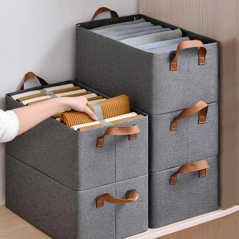 New Household Storage Box Foldable Clothing Pants Jeans Organizer clothes portable storage