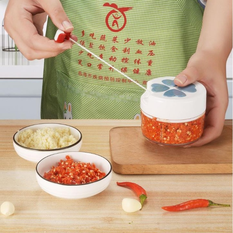 2024 New Portable Vegetable Food Cutter Manual Garlic  Fruit  Multi-function Meat  Vegetable Cutter Kitchen Tool