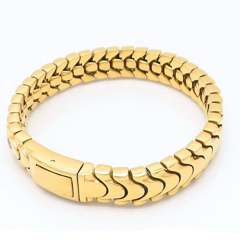 High Quality Fashion Trend Cuban Chain Stainless Steel Bracelet Punk Hip Hop Jewelry for Men