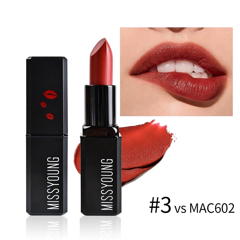 Chinese Red Matte Solid Lipstick Customized Label Sticker For Lpstick Black Lipstick