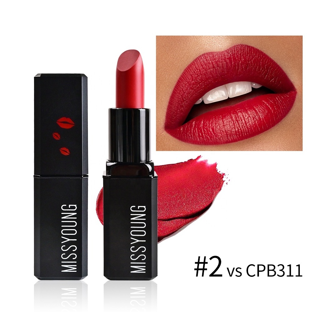 Chinese Red Matte Solid Lipstick Customized Label Sticker For Lpstick Black Lipstick