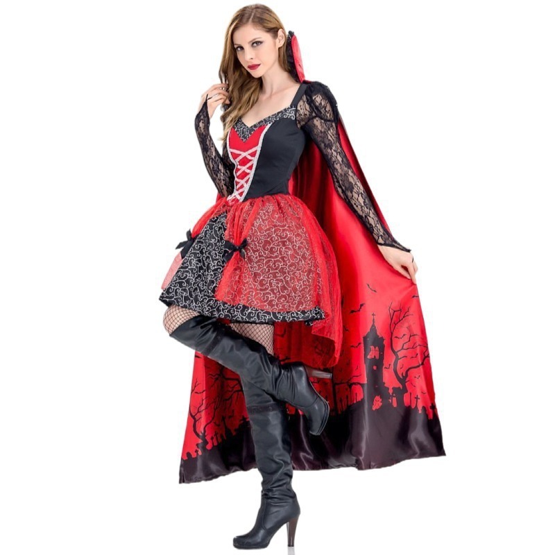 New Arrival adult Halloween Cosplay Witch Devil Costumes For Dress Up theme Party