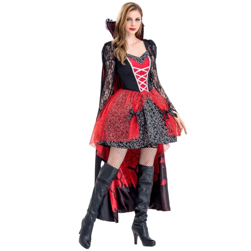 New Arrival adult Halloween Cosplay Witch Devil Costumes For Dress Up theme Party