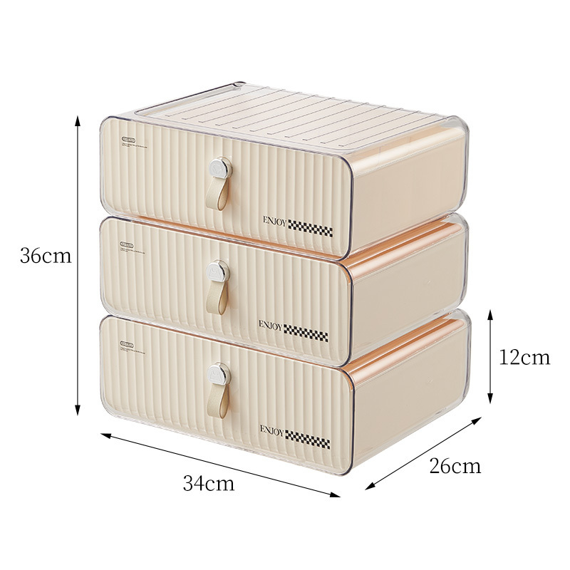 Underwear storage box drawer home loading bra underwear socks storage 3 in 1