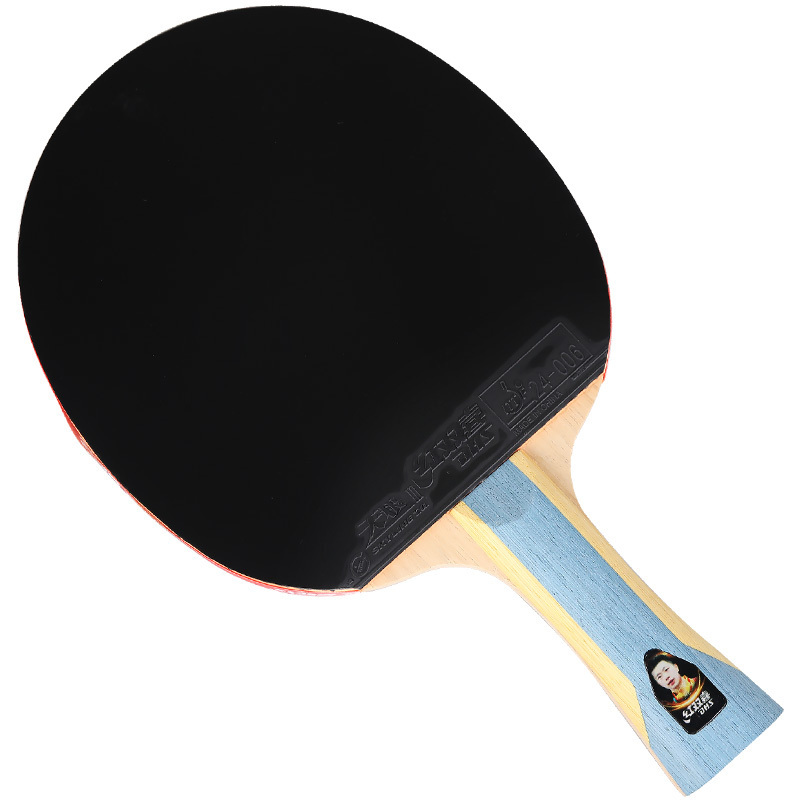 Double Happiness table tennis racket 6-star long rubber professional straight horizontal PingPong Racket table tennis bats