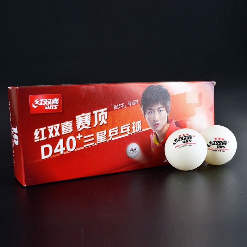 DHS 3 stars Table Tennis Tournament Top 40+ Seam Ball White International Competition Training pingpong ball