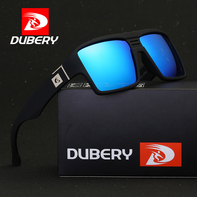 DUBERY D729 Polarized Sunglasses For Men Retro Sun Glasses Brand Design Luxury Mirror Shades Oculos