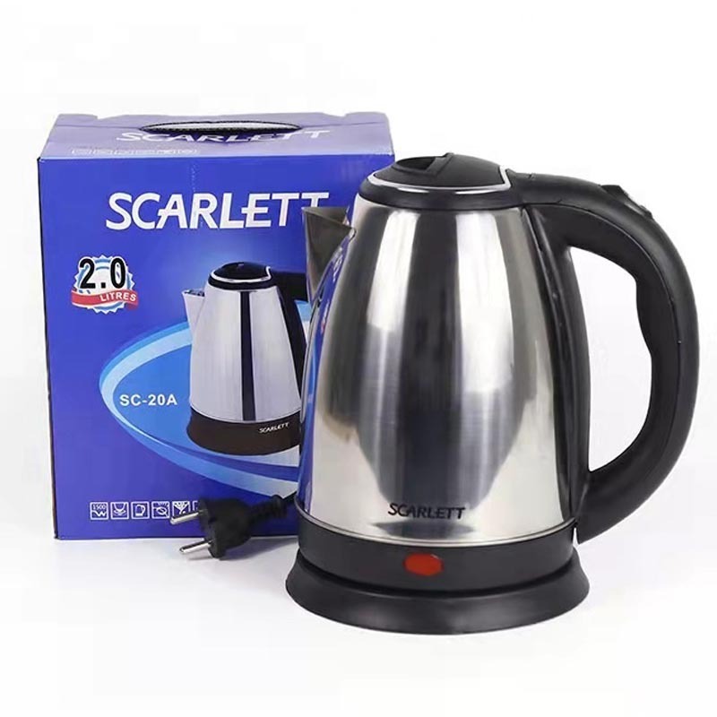 High quality water kettle cheap price tea maker water electric kettle stainless steel 2l best electric kettle