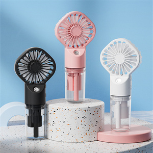 Rechargeable Outdoor Portable Hand Water Spray Mister Mist Fan Gift Sets Mini Handheld Misting Fan With Water Spray Mist Bottle