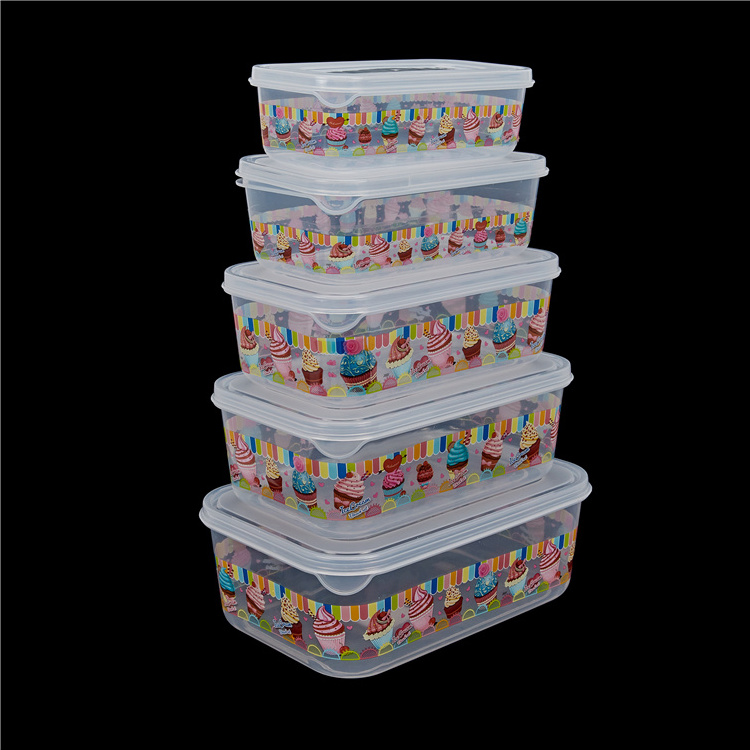 Airtight Set Easy-lock Lid Clear Storage Bins Containers Keep Fresh Fridge Plastic Vegetable Air Tight Food Storage Box