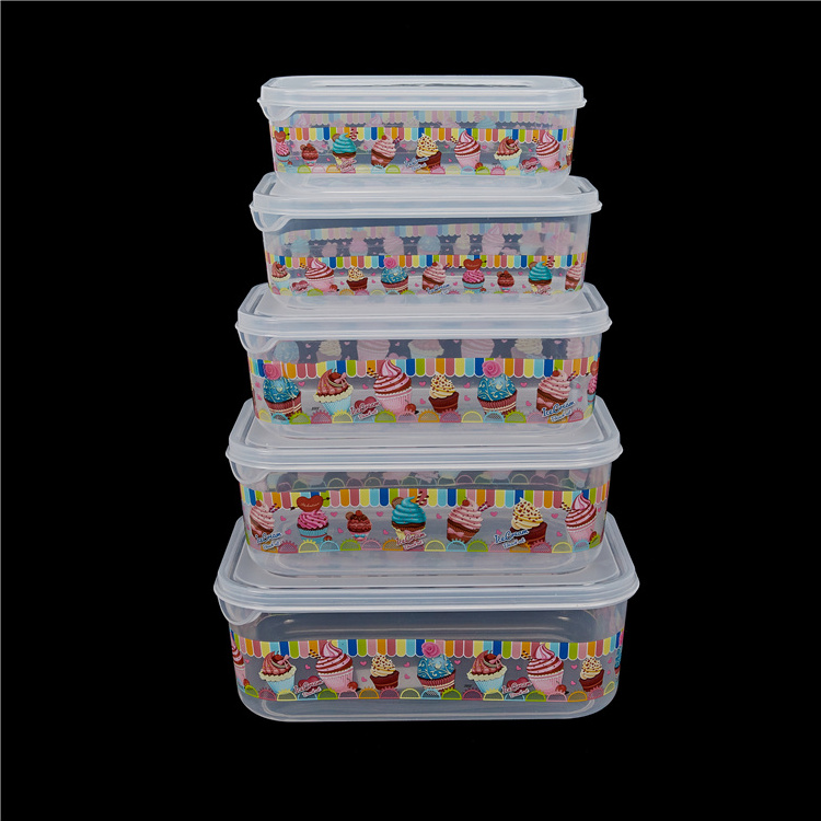 Airtight Set Easy-lock Lid Clear Storage Bins Containers Keep Fresh Fridge Plastic Vegetable Air Tight Food Storage Box