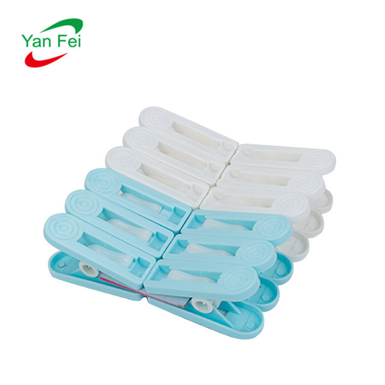 Clothespin For Home Hot Sale Large White And Blue Clothes Pegs Stainless Steel Plastic Cloth Peg