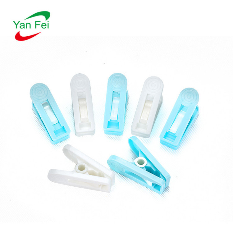 Clothespin For Home Hot Sale Large White And Blue Clothes Pegs Stainless Steel Plastic Cloth Peg