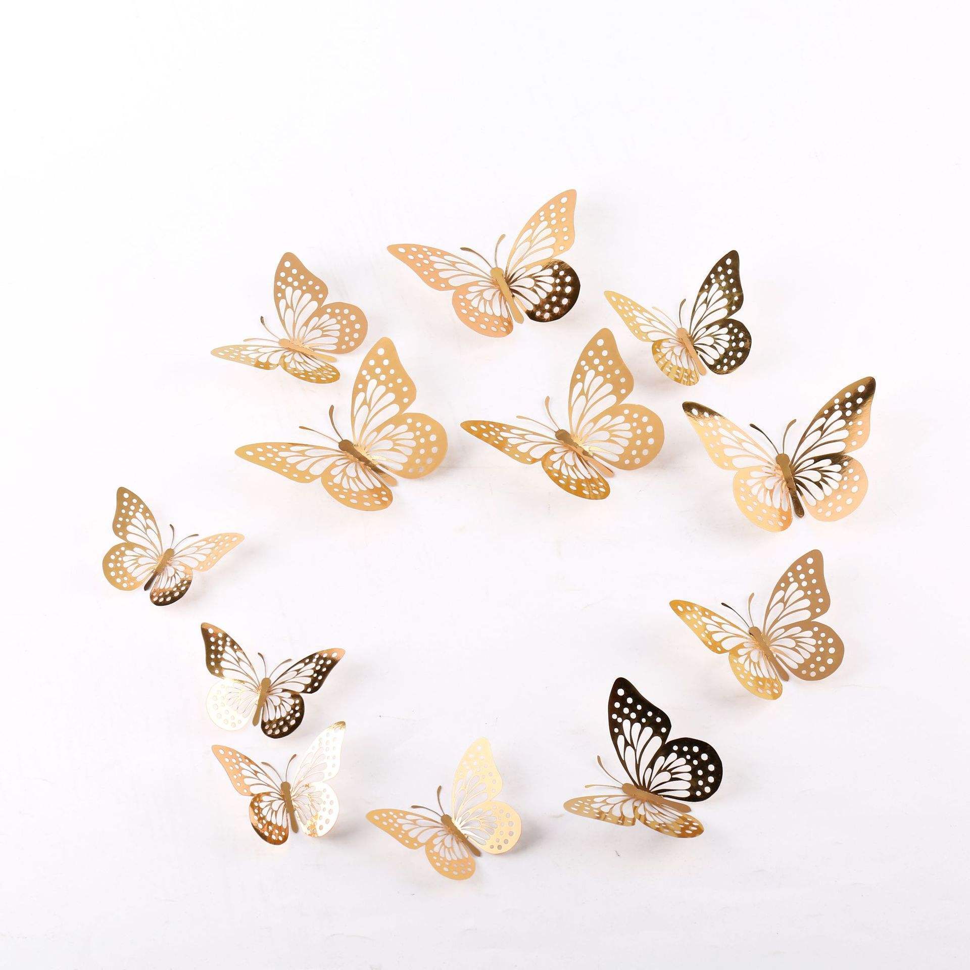 New bouquet butterfly decoration flower shop party supplies pvc three-dimensional butterfly