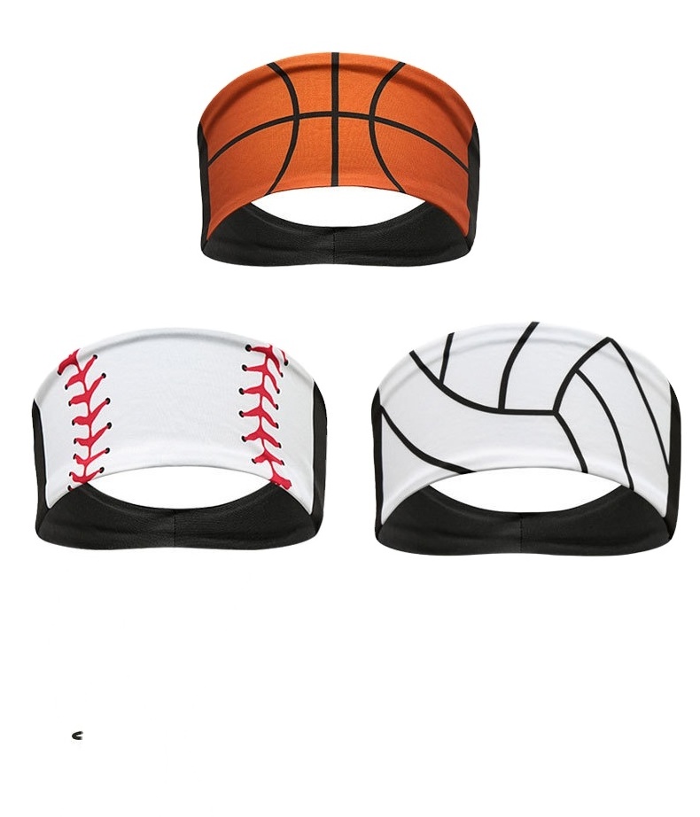 K169 Softball Basketball Baseball Sports Headband Hair Accessories Breathable Elastic Sweatband Headband For Women Men