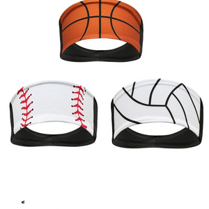 K169 Softball Basketball Baseball Sports Headband Hair Accessories Breathable Elastic Sweatband Headband For Women Men