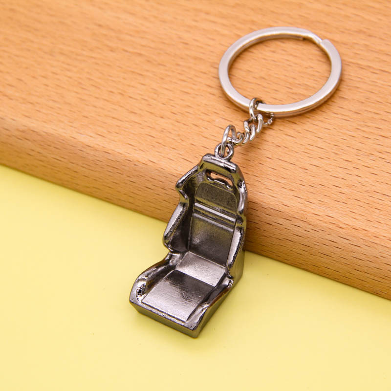 T707  Fashion Bag pendant Gift Mini Jewelry Metal Key Holder Auto Seat Keychain Car Driving Chair Keychain Racing Seat Key Rings