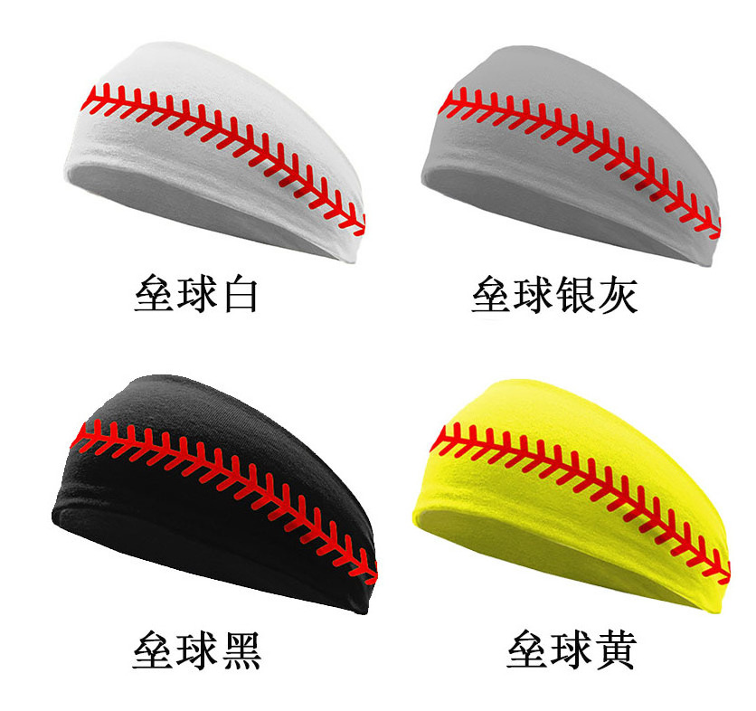 K169 Softball Basketball Baseball Sports Headband Hair Accessories Breathable Elastic Sweatband Headband For Women Men