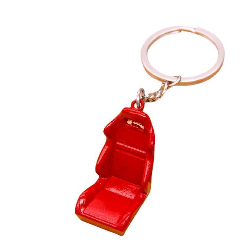 T707  Fashion Bag pendant Gift Mini Jewelry Metal Key Holder Auto Seat Keychain Car Driving Chair Keychain Racing Seat Key Rings