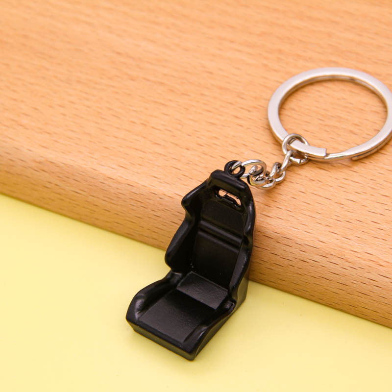 T707  Fashion Bag pendant Gift Mini Jewelry Metal Key Holder Auto Seat Keychain Car Driving Chair Keychain Racing Seat Key Rings